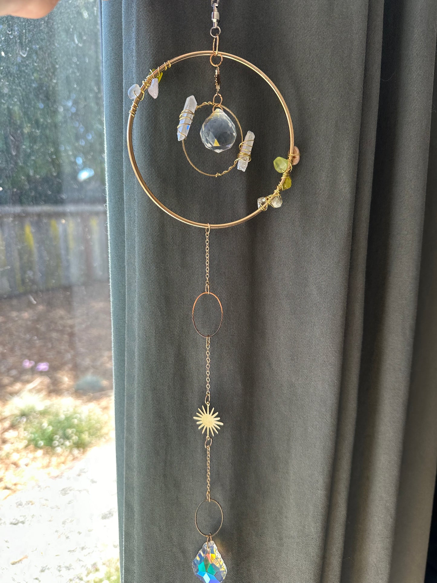 Wire Wrap Crystal Suncatcher