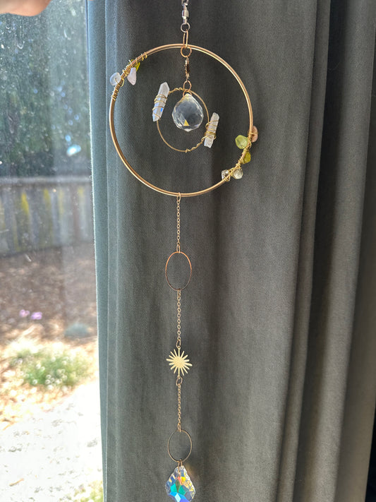 Wire Wrap Crystal Suncatcher